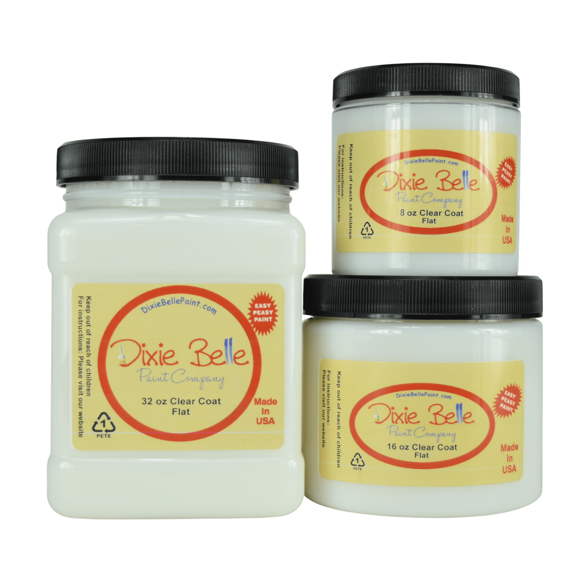 CLEAR COAT - Flat - 8oz/236ml, 16oz/472ml