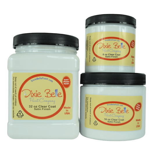 CLEAR COAT - Satin - 8oz/236ml, 16oz/472ml Dixie Belle