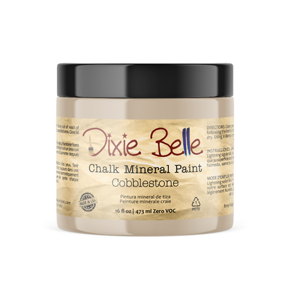 COBBLESTONE - Dixie Belle - Matt Black Chalk Mineral Paint - 118ml/4oz - 236ml/8oz - 473ml/16oz