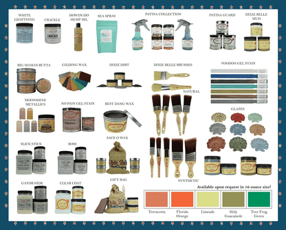 THE GULF - Dixie Belle -Soft Turquoise Chalk Mineral Paint - 236ml/8oz - 473ml/16oz