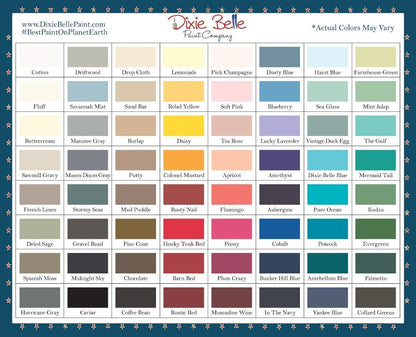 ANTEBELLUM BLUE - Dixie Belle - Dark Teal Mineral Chalk Paint - 236ml/8oz - 473ml/16oz