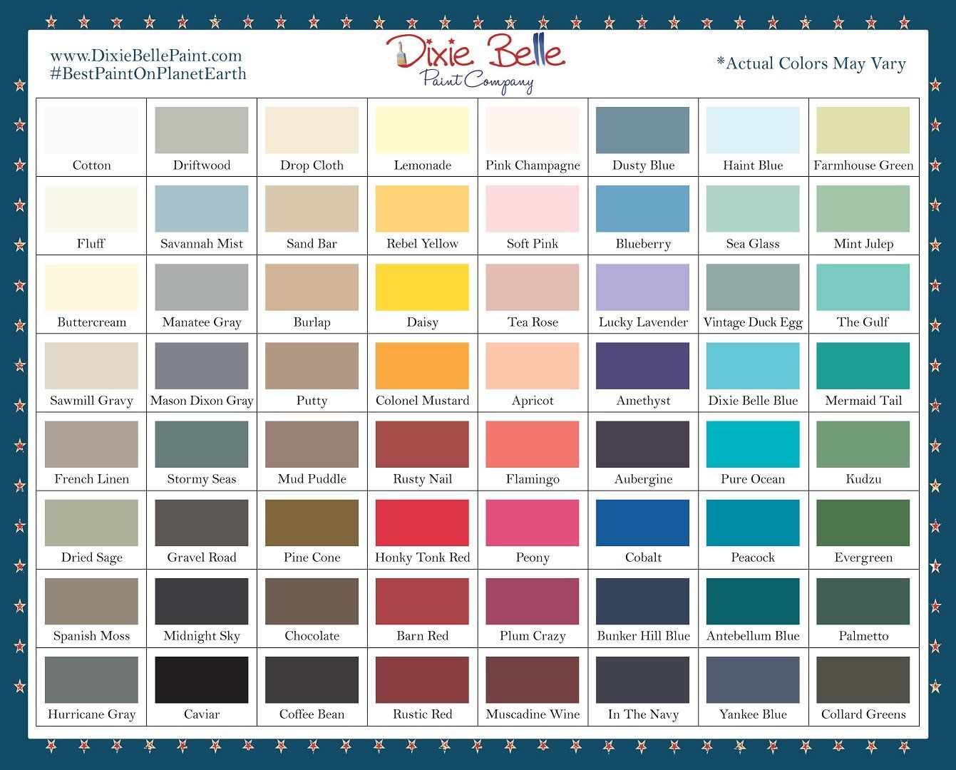 BUTTER CREAM - Dixie Belle -  Creamy White Chalk Mineral Paint - 236ml/8oz - 473ml/16oz