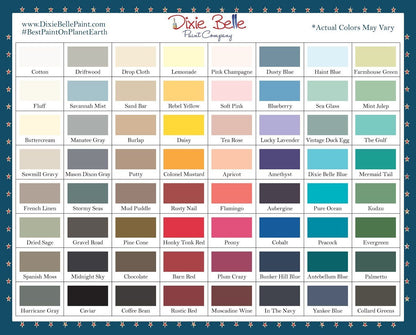 BUTTER CREAM - Dixie Belle -  Creamy White Chalk Mineral Paint - 236ml/8oz - 473ml/16oz