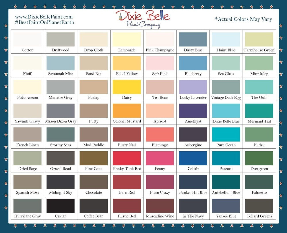 ANTEBELLUM BLUE - Dixie Belle - Dark Teal Mineral Chalk Paint - 236ml/8oz - 473ml/16oz