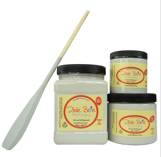 DRIFTWOOD - Dixie Belle -  Light Grey Chalk Mineral Paint - 236ml/8oz - 473ml/16oz