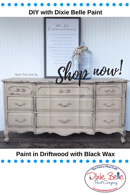 DRIFTWOOD - Dixie Belle -  Light Grey Chalk Mineral Paint - 236ml/8oz - 473ml/16oz