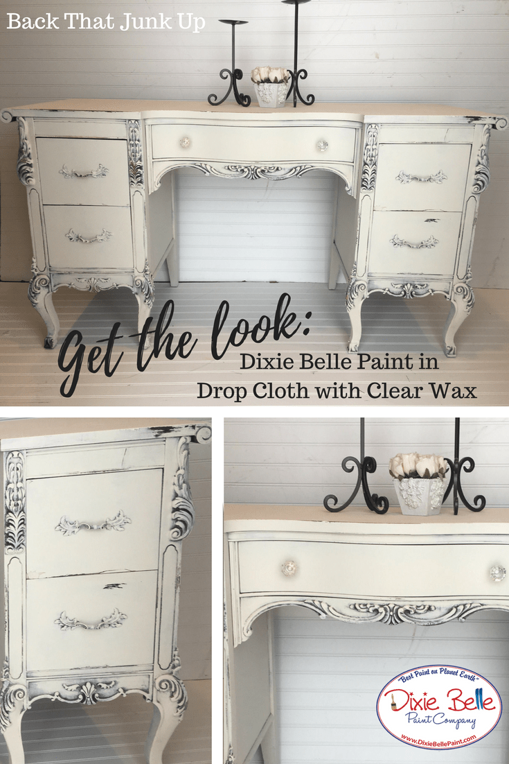 DROP CLOTH - Dixie Belle - Linen White Chalk Mineral Paint - 236ml/8oz - 473ml/16oz - 946ml/32oz