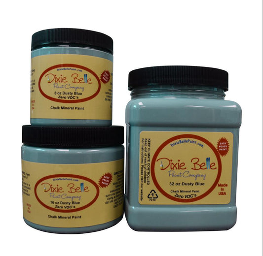 DUSTY BLUE - Dixie Belle - Soft Blue Chalk Mineral Paint - 236ml/8oz - 473ml/16oz