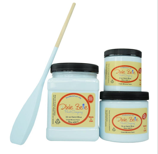 HAINT BLUE - Dixie Belle -  Soft Pastel Blue Chalk Mineral Paint - 236ml/8oz - 473ml/16oz