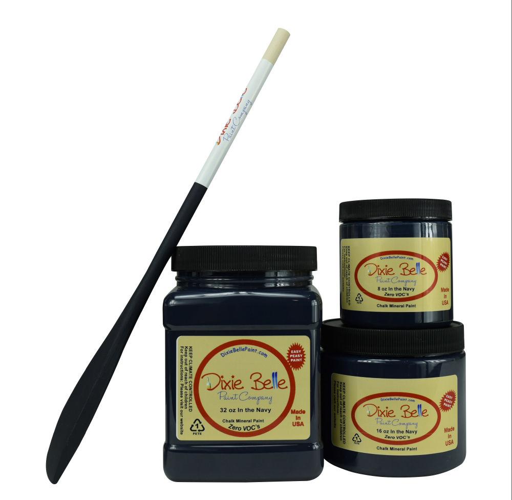 IN THE NAVY - Dixie Belle -  Chalk Mineral Paint - 236ml/8oz - 473ml/16oz - 946ml/32oz