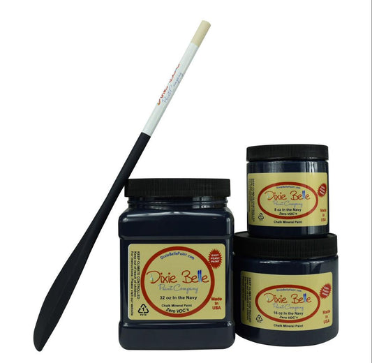 IN THE NAVY - Dixie Belle -  Chalk Mineral Paint - 236ml/8oz - 473ml/16oz - 946ml/32oz