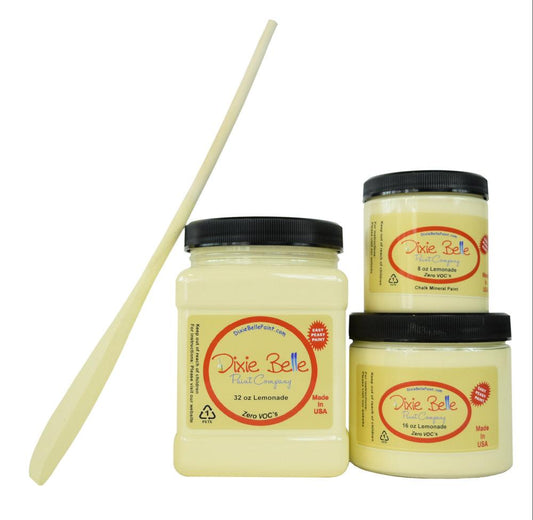 LEMONADE - Dixie Belle -  Pale Yellow Chalk Mineral Paint - 236ml/8oz - 473ml/16oz
