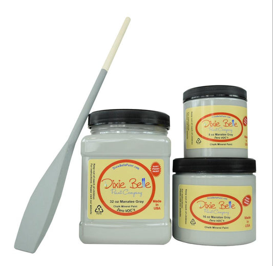 MANATEE GRAY - Dixie Belle -  Chalk Mineral Paint - 236ml/8oz - 473ml/16oz - 946ml/32oz