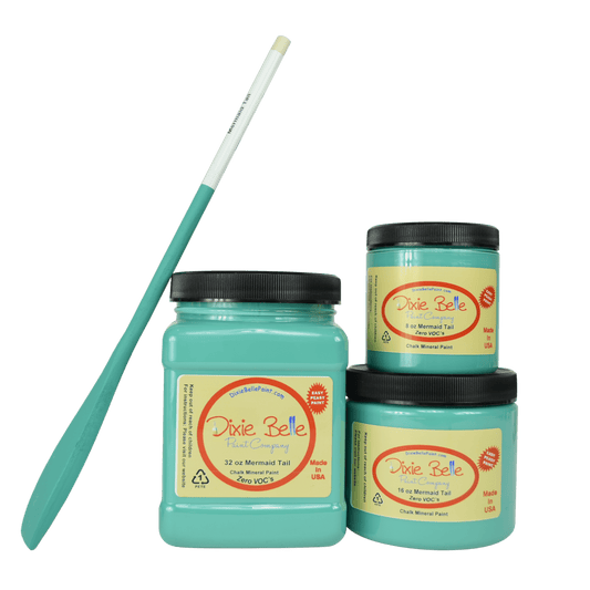 MERMAID TAIL- Dixie Belle -  Teal Blue Green Chalk Mineral Paint - 236ml/8oz - 473ml/16oz