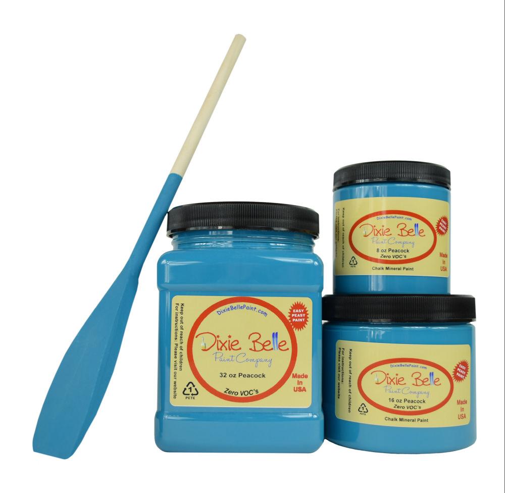 PEACOCK - Dixie Belle -  Chalk Mineral Paint - 236ml/8oz - 473ml/16oz - 946ml/32oz