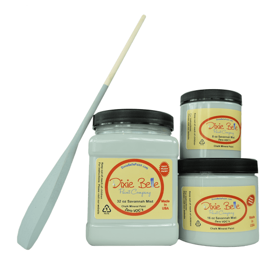 SAVANNAH MIST - Dixie Belle - Light Blue with Grey Undertones Mineral Chalk Paint - 236ml/8oz - 473ml/16oz