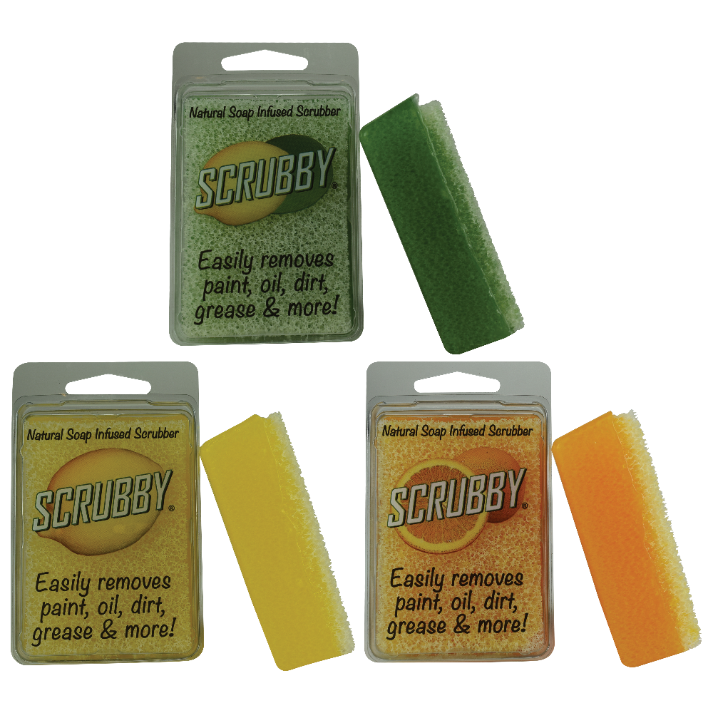 SCRUBBY SOAP - Natural soap infused scrubber - Lemon, Lime & Orange