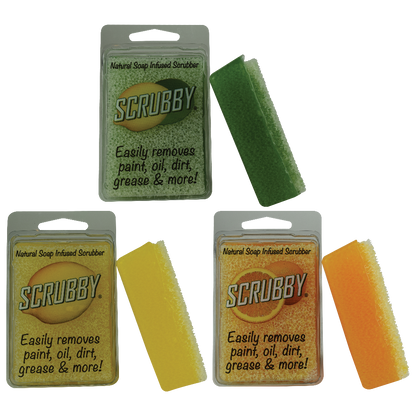 SCRUBBY SOAP - Natural soap infused scrubber - Lemon, Lime & Orange