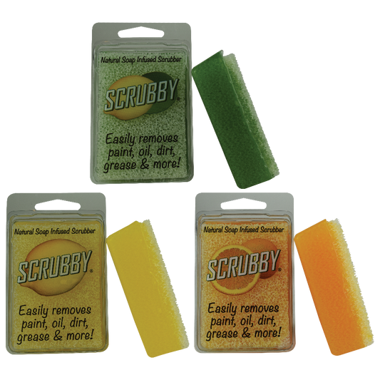 SCRUBBY SOAP - Natural soap infused scrubber - Lemon, Lime & Orange
