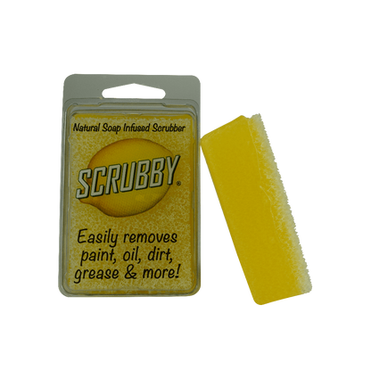 SCRUBBY SOAP - Natural soap infused scrubber - Lemon, Lime & Orange