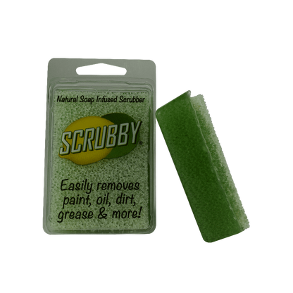SCRUBBY SOAP - Natural soap infused scrubber - Lemon, Lime & Orange