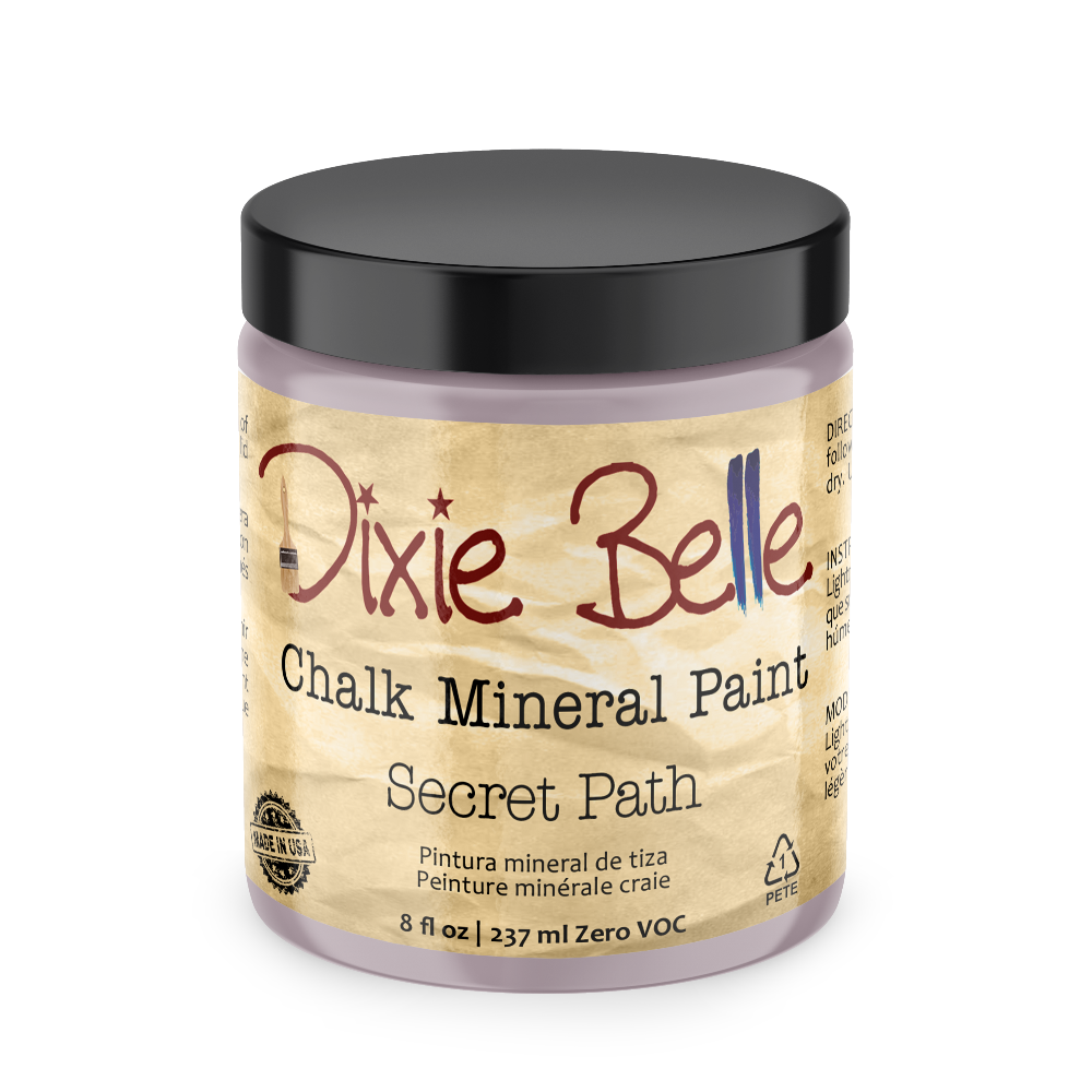 SECRET PATH - Dixie Belle - Matt Black Chalk Mineral Paint - 118ml/4oz - 236ml/8oz - 473ml/16oz