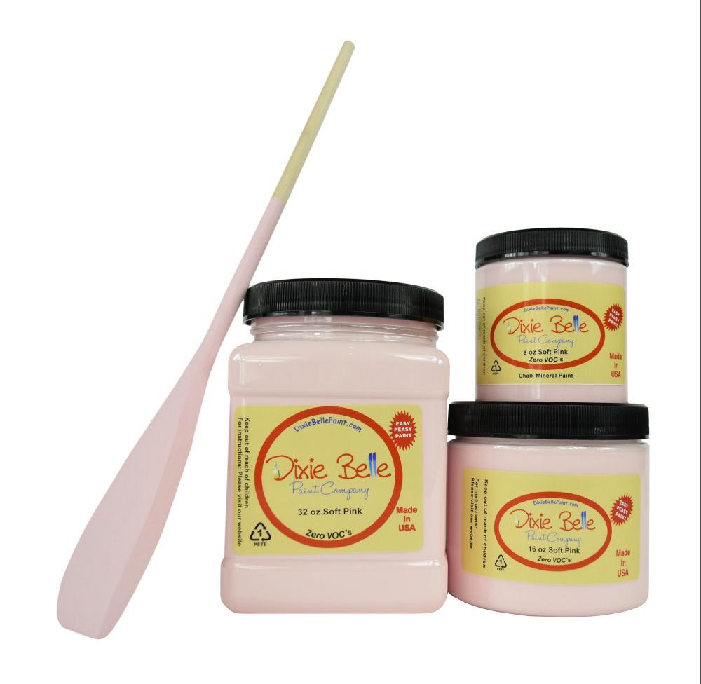 SOFT PINK - Dixie Belle -  Chalk Mineral Paint - 236ml/8oz - 473ml/16oz - 946ml/32oz