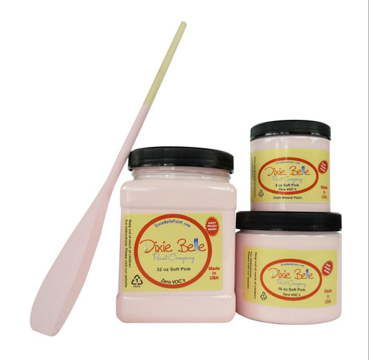 SOFT PINK - Dixie Belle -  Chalk Mineral Paint - 236ml/8oz - 473ml/16oz - 946ml/32oz