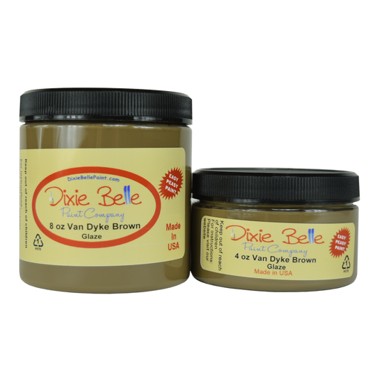 GLAZE - VAN DYKE BROWN - 4oz/118ml, 8oz/237ml