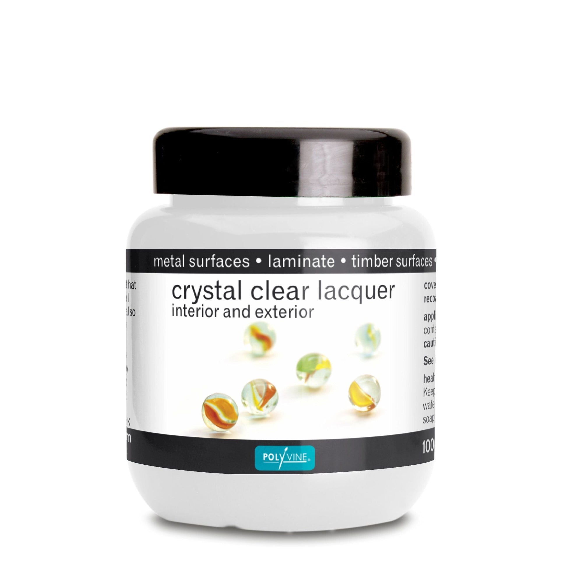 Polyvine Crystal Clear Lacquer - Satin Finish - 100ml, 500ml, 1 litre